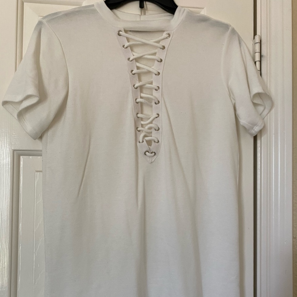 Ivory Criss Cross Top
